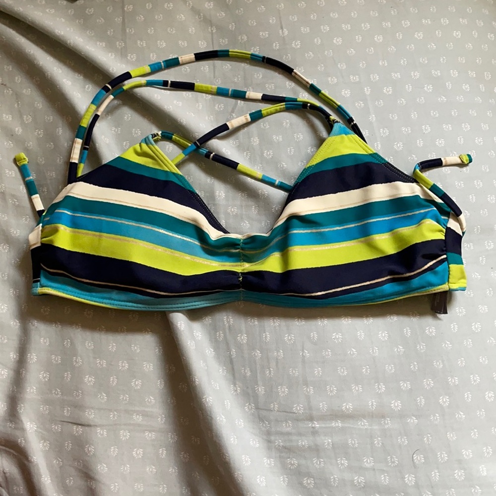 stripped bathing suit top